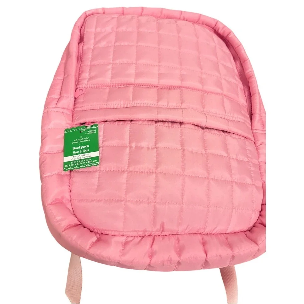 Ashland Pink Quilted Backpack -‎ Soft Quilted Design- NWT